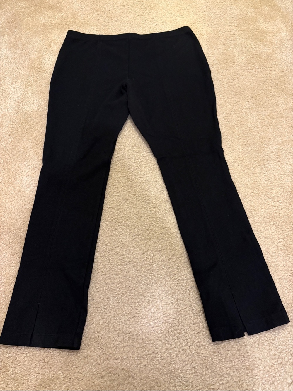 White House Black Market Black High-Rise Straight Dress Pants